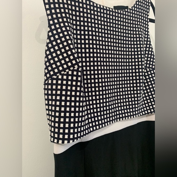 FRANK LYMAN DESIGN dress size 8 black and white checkered - Picture 4 of 7